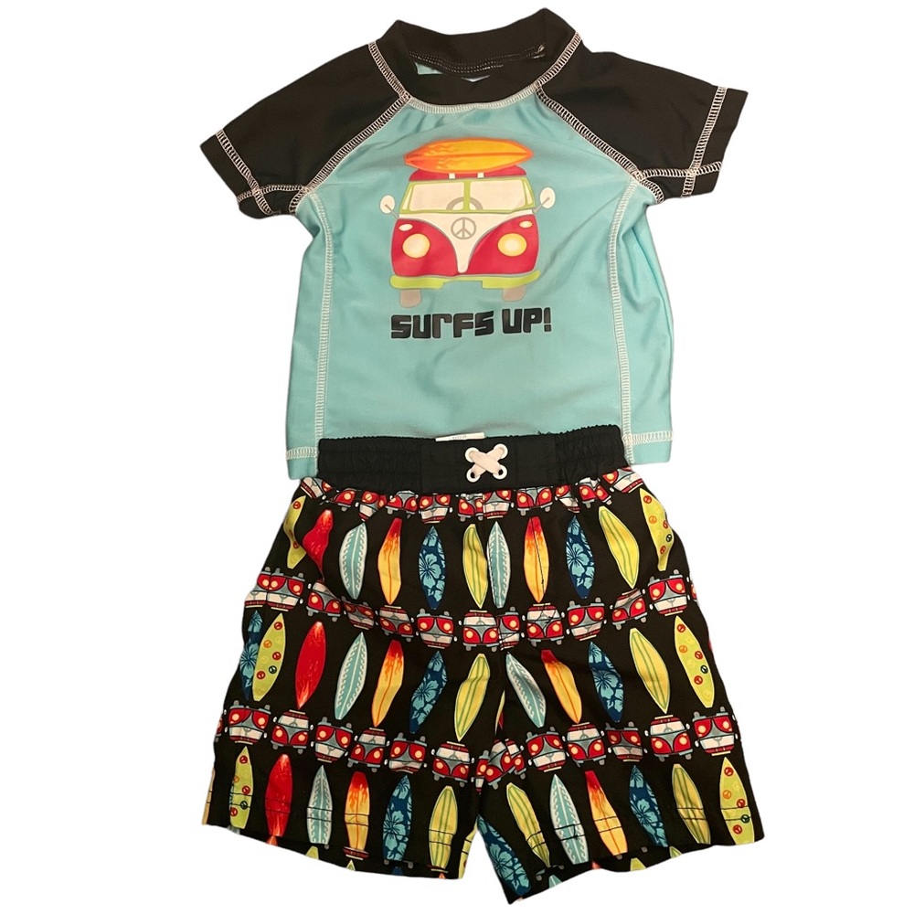 Baby Buns swimwear “Surfs Up” 12 months set